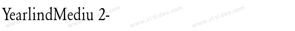 YearlindMediu 2字体转换
